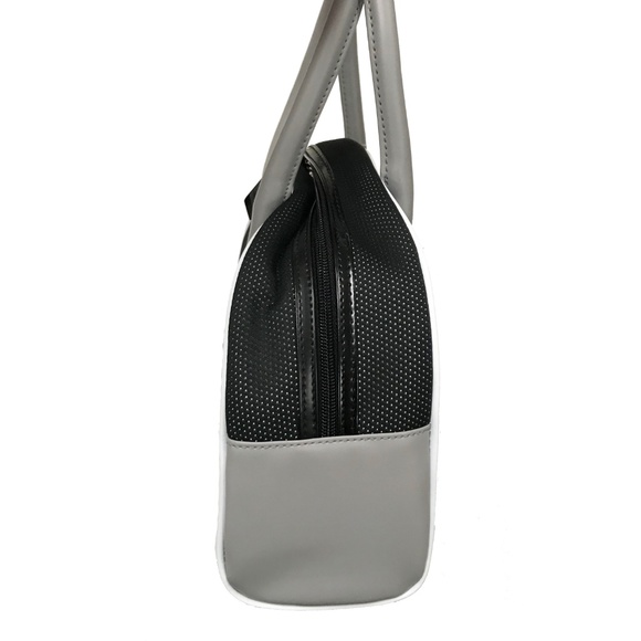 NWT MVF NFL Oakland Raiders Mesh & PVC Round Bowler Handbag  NFL Oakland Raiders Round Mesh Bowler Bag